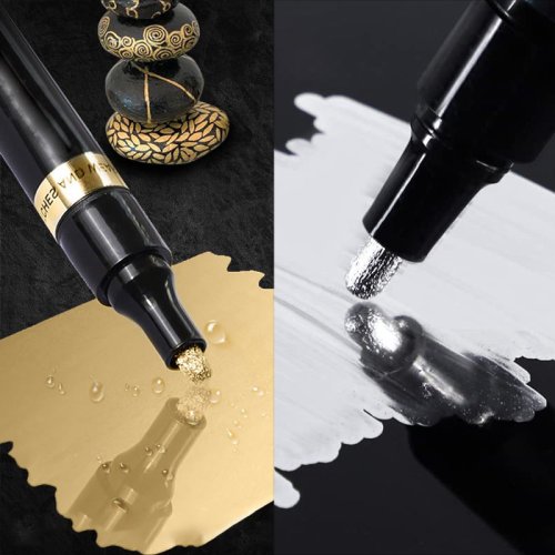 Afbeelding van Chroom Spiegel Marker Pen - 2mm Reflecterende Verf voor DIY & Modelbouw