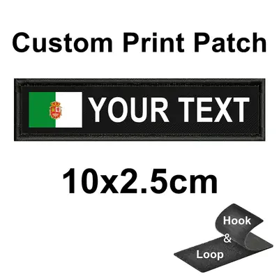 Image de Patch Militaire Personnalisé avec Boucle à Crochet