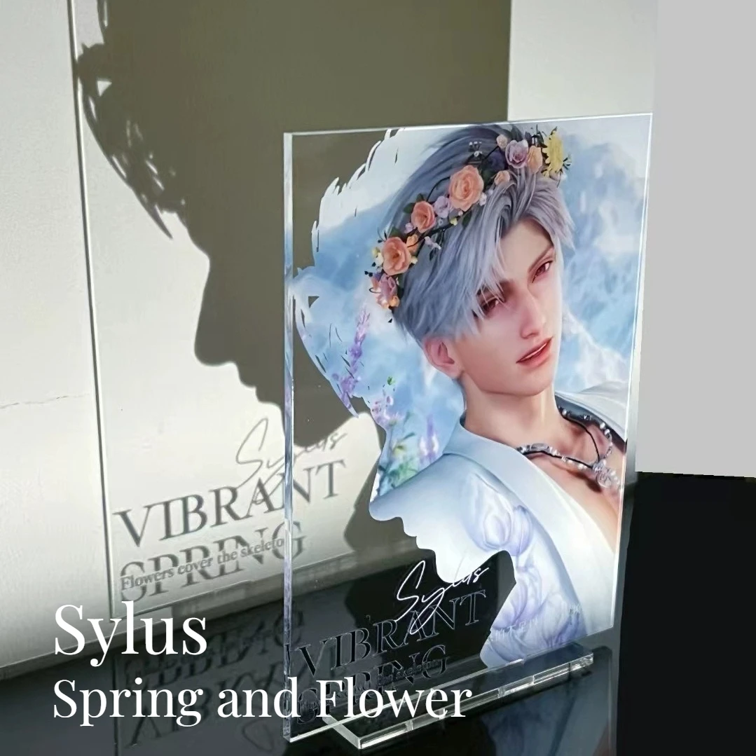 Afbeelding van Liefde en DeepSpace Sylus Qinche Kleurrijke Shadow Standee Ornament – Anime Cosplay Figuur voor Desktop Decoratie en Fans Collectie