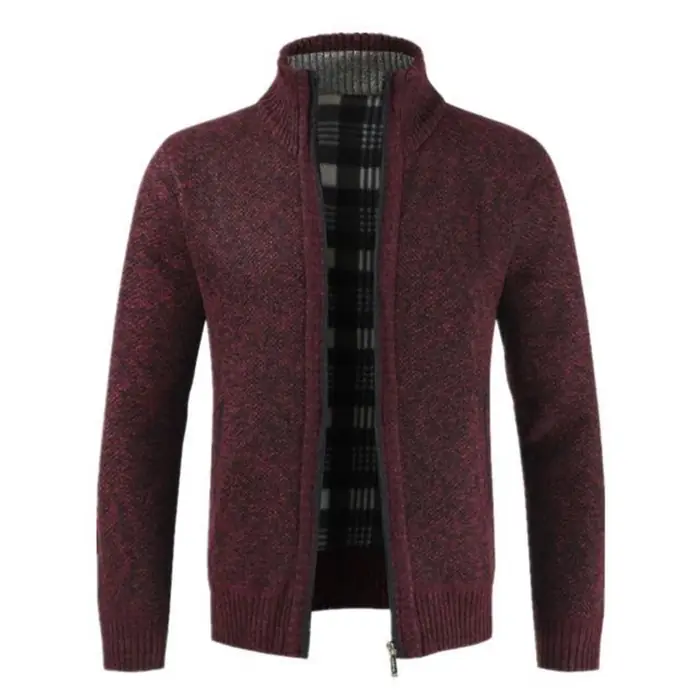 Image de Cardigan Homme Tricot Épais - Doublure Sourire & Broderie Personnalisée