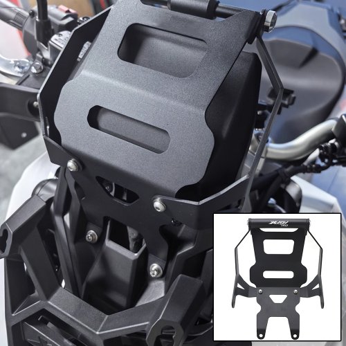 Immagine di Supporto per Telefono Mobile e Piastra di Navigazione GPS per Honda X-ADV 750 2021-2025 - Staffa in Alluminio con Base Universale per Moto