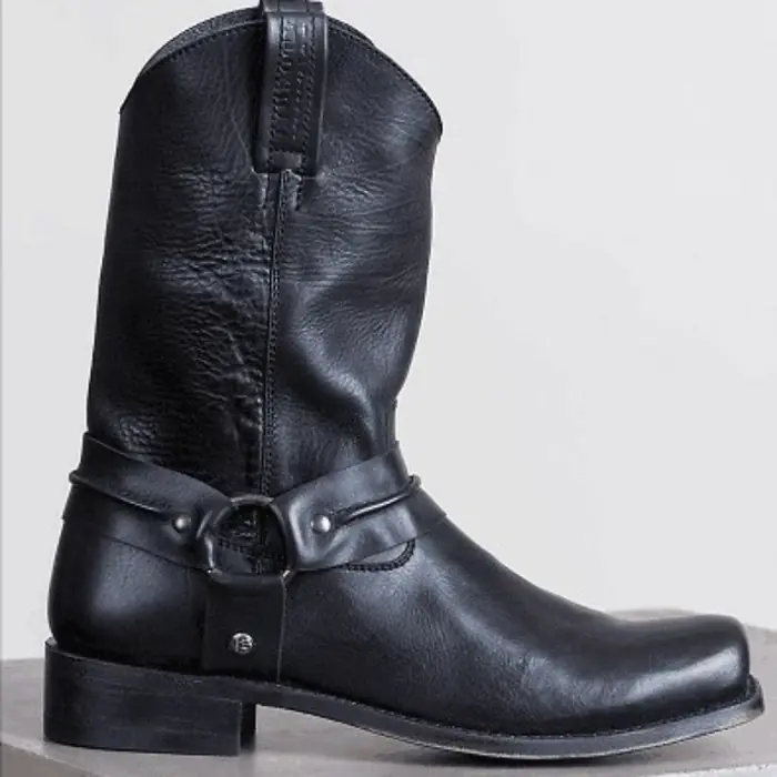 Image de Bottes de Cowboy Vintage Unisexe - Style Rétro & Confort