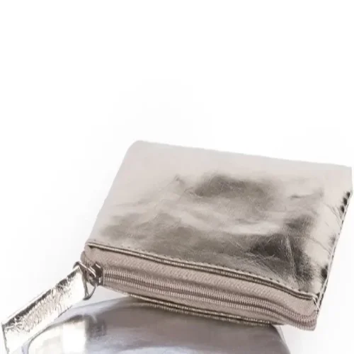 Bild von Reißverschluss Silber Gold Kreditkarteninhaber Taschen Mode wasserdichte Münztasche Schlüssel Münze ...