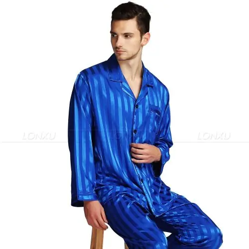 Image de Pyjama Homme Satin Soie - Confort & Style