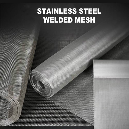 Afbeelding van 1 / 10 / 20 stuks roestvrij staal geweven metalen gaas, 15 * 20 cm, gelast gaas reparatie autobumper, huishoudelijk hittebestendig roestvrij staaldraad versterkt gaas, lasreparatiegereedschap