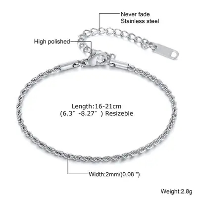 Image de Bracelet Homme Acier Inoxydable - Style Rock & Punk
