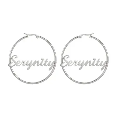 Image de Boucles d'oreilles personnalisées en acier inoxydable