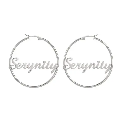 Image de Boucles d'oreilles personnalisées en acier inoxydable