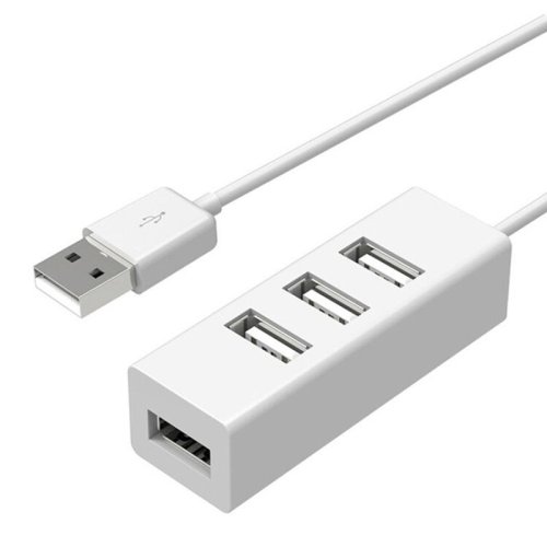 Imagen de Concentrador USB de 4 Puertos Alta Velocidad, Adaptador USB 2.0 Todo en Uno para PC y Accesorios de Ordenador