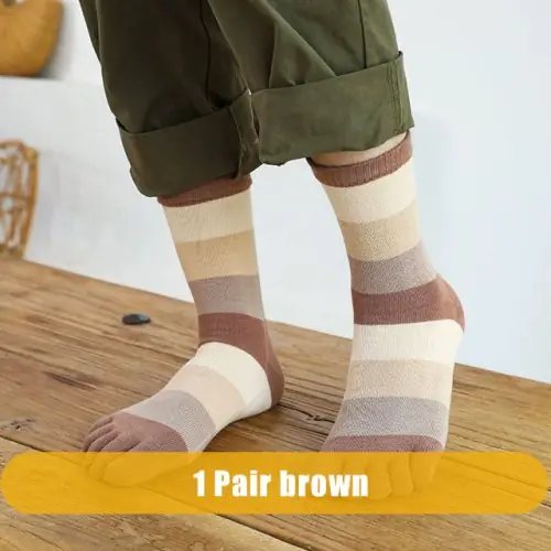 Image de Chaussettes Homme 5 Doigts Colorées - Style Fun & Confort