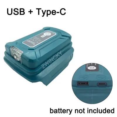 Image de Adaptateur LED pour Makita 14.4V/18V avec Double USB