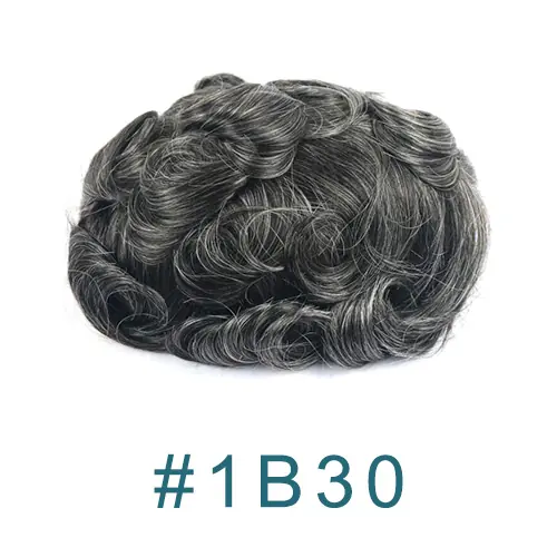 Image de Perruque Homme Naturelle 100% Cheveux Humains - Invisible & Respirante