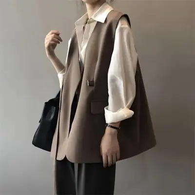 Image de Blazer Gilet Femme 2025 - Élégant & Confortable