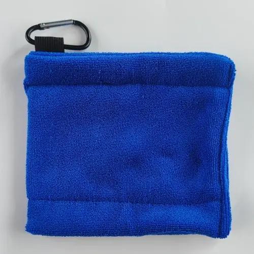Image de Serviette microfibre golf avec mousqueton - Nettoyage rapide et efficace