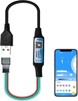 Image de Mini Contrôleur LED Bluetooth pour Bandes RGB