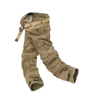 Image de Pantalon Cargo Homme Coton Respirant - Grande Taille