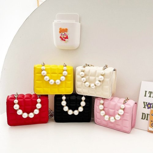 Imagen de Bolso de Princesa con Perlas para Niñas