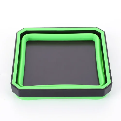 Immagine di Vassoio a vite magnetico pieghevole da 5 pollici ciotola a vite in Silicone scatola portaoggetti per...