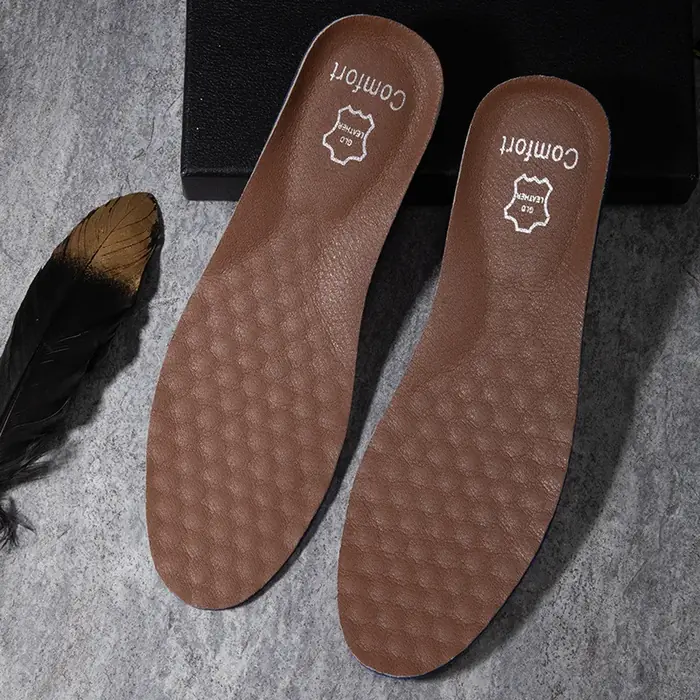 Image de Semelles Orthopédiques en Cuir Anti-Fatigue