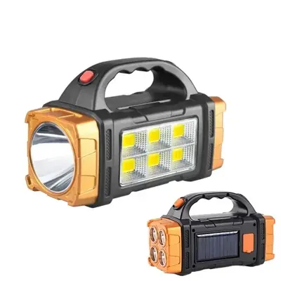 Image de Torche LED Puissante Rechargeable USB & Solaire