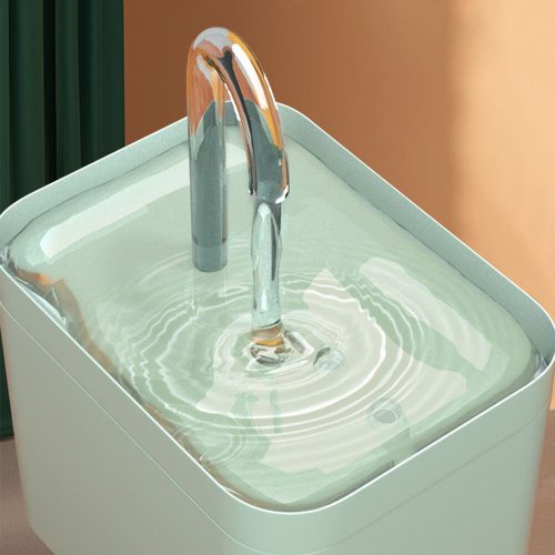 Afbeelding van Automatische Kat Waterfontein met Filter en Stille Motor - 1,5 Liter Recirculerende Drinkfontein voor Katten