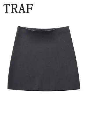 Image de Ensemble Tricot 2 Pièces Femme - Mini Jupe & Manteau