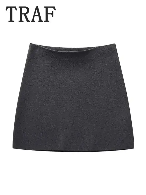 Image de Ensemble Tricot 2 Pièces Femme - Mini Jupe & Manteau