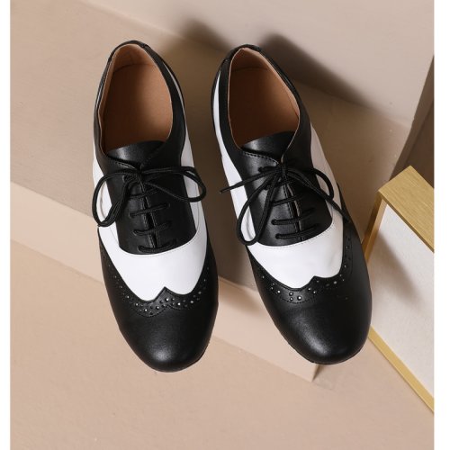 Imagen de Zapatos de Baile Latino para Hombre - Blanco y Negro