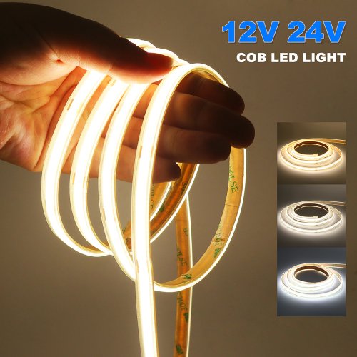 Imagen de Tira LED COB Impermeable IP67 - Iluminación Flexible y Brillante