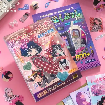 Image de Autocollants Rétro Japonais Y2K - 30 Pages Mignonnes