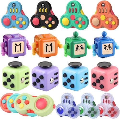 Afbeelding van Kubus Spinner EDC Fidget Speelgoed – Zintuiglijk Speelgoed voor Kinderen en Volwassenen met ADHD, Autisme en Angst – Anti-Stress Vingertop Speelgoed voor Bureau en Dagelijks Gebruik
