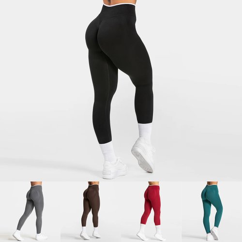 Image de Leggings de Sport Haute Taille Sans Couture