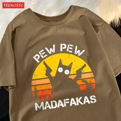 Image de T-Shirt Homme Pew Pew Harajuku - Style Rue & Urbain