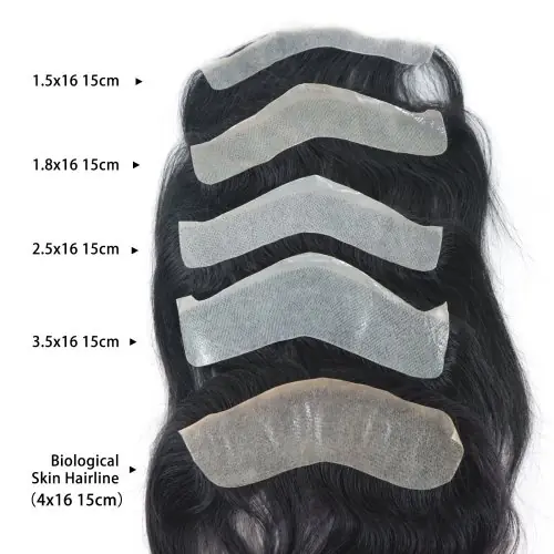 Image de Toupet Homme Ultra Fin 0.06mm - Cheveux Naturels