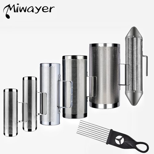 Afbeelding van Miwayer Guira RVS - Latijns Percussie Instrument van Roestvrij Staal, Traditioneel Guiro uit Puerto Rico met Schraper voor Live Optredens