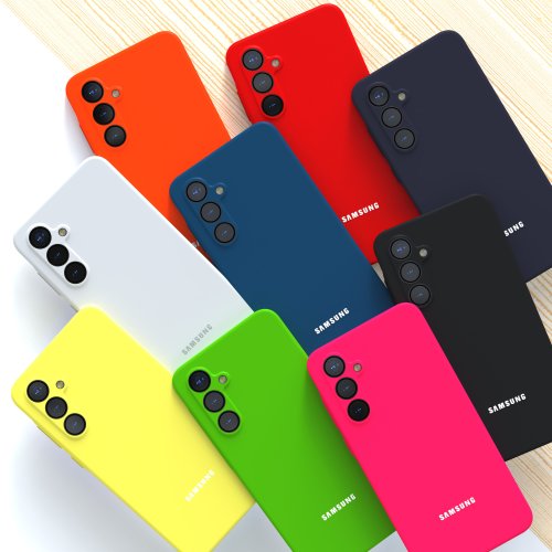Image of New For Samsung Galaxy A56 Liquid Silicone Case A 56 55 54 36 5G Cover Funda Coque Soft TPU Phone Bumper For A55 A56 A36 A35 A16