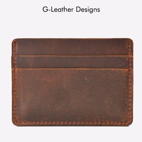 Imagen de Tarjetero de Cuero Genuino para Hombre - Estilo Vintage