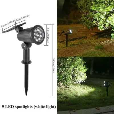 Image de Spot Solaire Extérieur LED - Éclairage Jardin & Pelouse