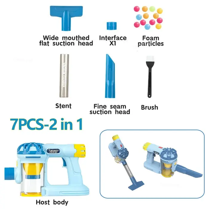 Bleu 7PCS-2 dans 1