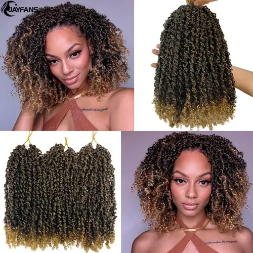 Image de Cheveux Torsion Pré-Bouclés Bohème - 8 Pouces