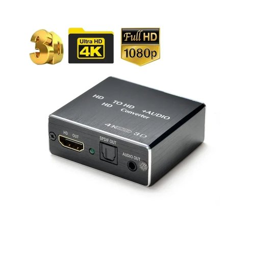 Afbeelding van HDMI-Compatibele Audio Extractor Stereo Audio Converter 3.5mm 4k X 2k Audio Splitter Adapter Voor PS4 TV DVD Home Theater