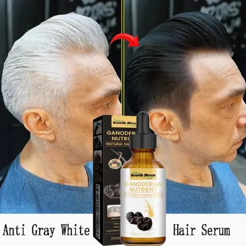 Image de Sérum Anti-Blanc & Anti-Chute - Cheveux Noirs Naturels