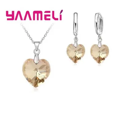 Image de Bijoux de Mariée Coeur en Argent Sterling 925