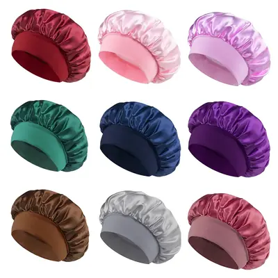 Image de Bonnet de Nuit en Satin pour Femmes