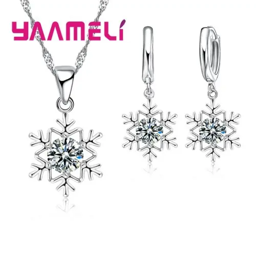 Image de Bijoux Flocon de Neige en Argent Sterling 925