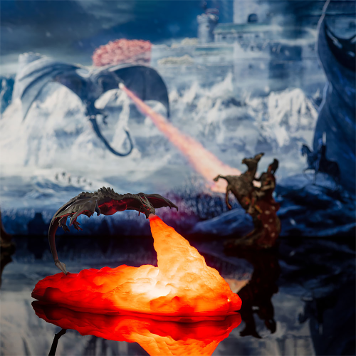 Bild von LED-Nachtlicht mit USB-Aufladung – Fliegender Drache Lampe für Kinder, Spiel- und Sportzimmer, ideal als Geschenk für Zuhause und Wohnzimmer-Dekoration