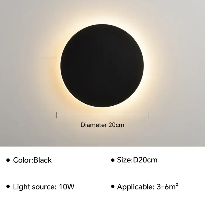20 cm Noir