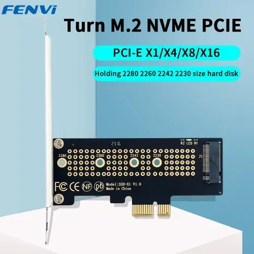 Image de Adaptateur M.2 NVMe PCIe 4.0 avec Dissipateur