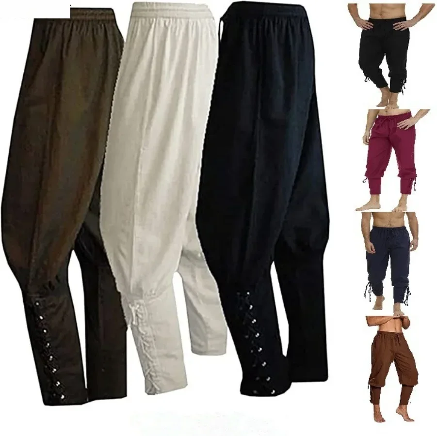 Image de Pantalon Médiéval Homme - Style Viking, Pirate, Renaissance