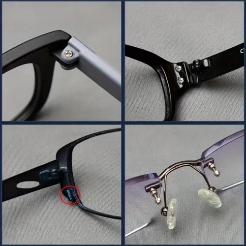Bild von Komplettes Brillen-Reparatur-Set mit Schrauben, Muttern, Nasenpads und Werkzeug – Ideal für Brille, Sonnenbrille und Uhrenreparaturen